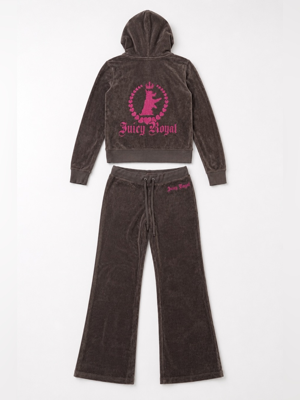 Juicy Couture Juicy Royal Grey Tracksuit Sweatpants Jacket Set - Picture 14 of 14